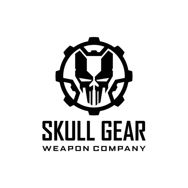Skull Gear Weapon company military tactical logo design template - Stock  Image - Everypixel