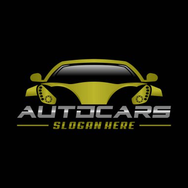 Otomatik araba logo tasarım kavramı vektör çizim