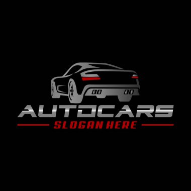 Araba simgesi logo vektör çizim şablonu