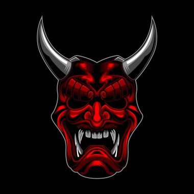 Evil Samurai Ronin vektör çizim