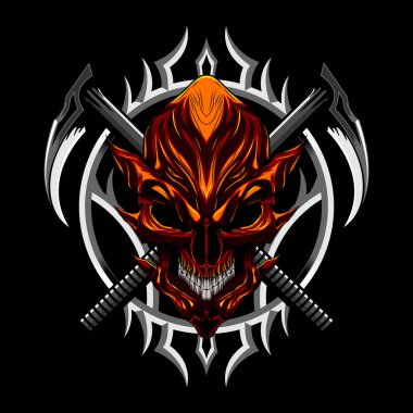 Kötü kafatası ve silah şeytan