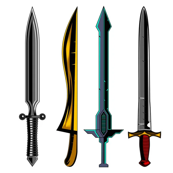 Schwertvektorsammlung Set — Stockvektor
