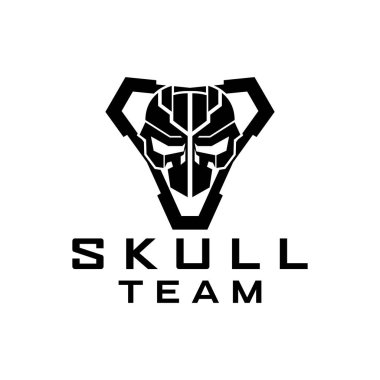 Skull Team taktik logo tasarım