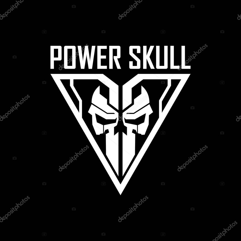 Power Skull logo vector