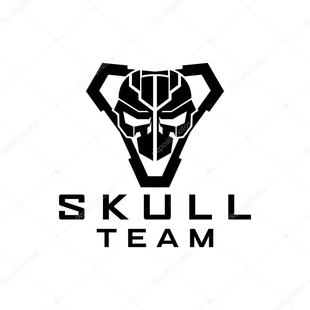 Skull Team tactical logo design