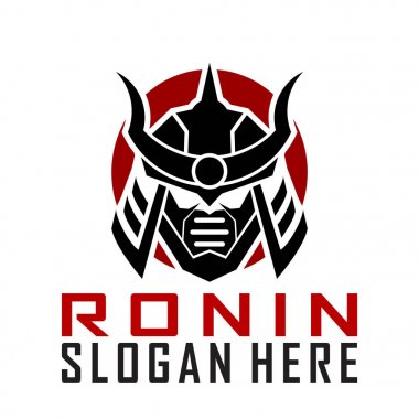 Ronin Ninja Samurai Logo vektör