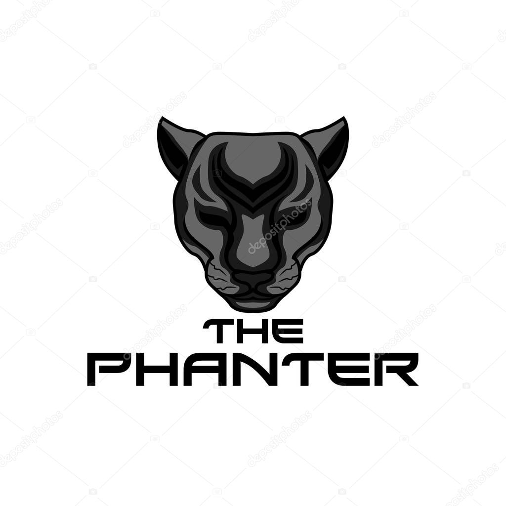 The Panther Vector Illustration of Logo Gaming Design for Game, team, Military, Company and other.