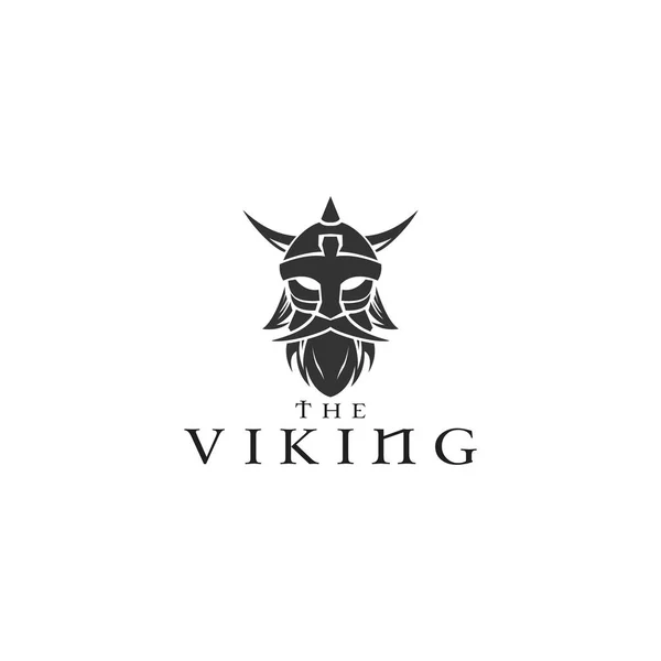 Viking Man Shaggy Logo Projekt Szablon Wektor Ilustracji — Wektor stockowy