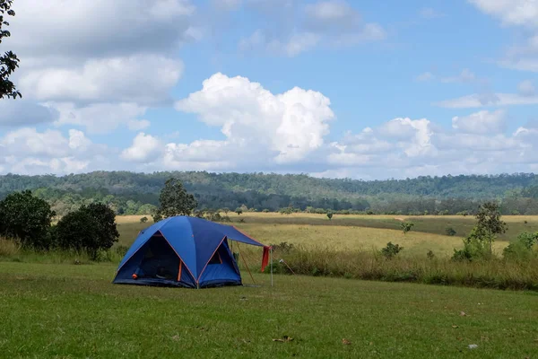 Blauwe Tent Natuur Van Thailand Natie Park — Stockfoto