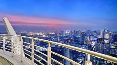 City scape bangkok Tayland şehir yükseklik görünümü