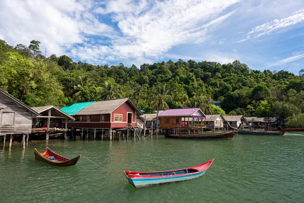 Pueblo Pesquero Isla Provincia Ranong Tailandia —  Fotos de Stock