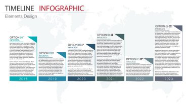 Vektör soyut öğe zaman çizelgesi infographics. Busine için tasarım