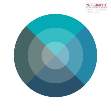 Vektör soyut öğe infographics 4 seçeneği. İş ve Finans şablon düzeni, broşür, iş akışı, bilgi veya sunu ve diğer için tasarım. Infographis zaman çizelgesi yolu. Soyut 3B vektör.