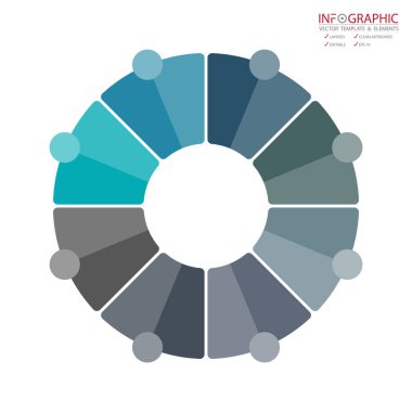 Vektör soyut öğe infographics 8 seçeneği. İş ve finans şablon düzeni, broşür, iş akışı, bilgi veya sunu ve diğer için tasarım. Infographis zaman çizelgesi yolu. Soyut 3B vektör.