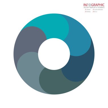 Vektör soyut öğe infographics 6 seçenek. İş ve Finans şablon düzeni, broşür, iş akışı, bilgi veya sunu ve diğer için tasarım. Infographis zaman çizelgesi yolu. Soyut 3B vektör.