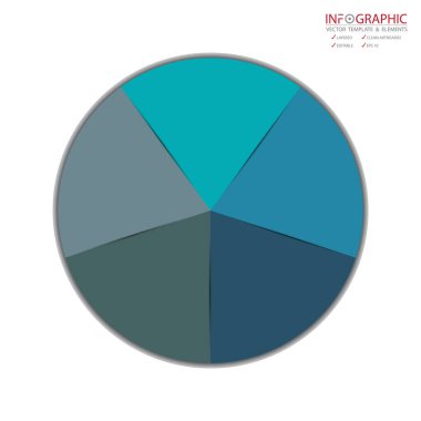 Vektör soyut öğe infographics 5 seçenek. İş ve Finans şablon düzeni, broşür, iş akışı, bilgi veya sunu ve diğer için tasarım. Infographis zaman çizelgesi yolu. Soyut 3B vektör.