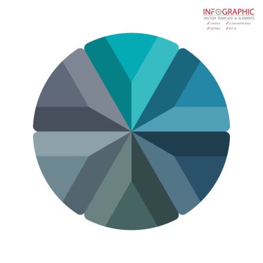 Vektör soyut öğe infographics 6 seçenek. İş ve Finans şablon düzeni, broşür, iş akışı, bilgi veya sunu ve diğer için tasarım. Infographis zaman çizelgesi yolu. Soyut 3B vektör.