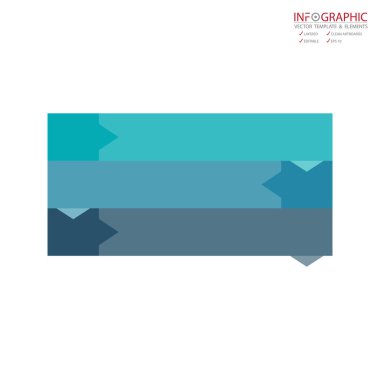 Vektör soyut öğe infographics 3 seçenek. İş ve Finans şablon düzeni, broşür, iş akışı, bilgi veya sunu ve diğer için tasarım. Infographis zaman çizelgesi yolu. Soyut 3B vektör.