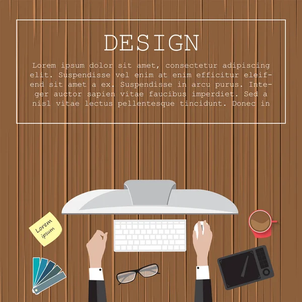 Flat Design Illustration Concepts Business Finance Design Business Finance Template — Stock Vector