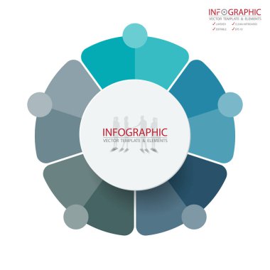 Vektör soyut öğe infographics 5 seçenek. İş ve Finans şablon düzeni, broşür, iş akışı, bilgi veya sunu ve diğer için tasarım. Infographis zaman çizelgesi yolu. Soyut 3B vektör.