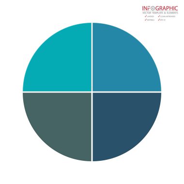 Vektör soyut öğe infographics 4 seçeneği. İş finans şablon düzeni, broşür, iş akışı, bilgi veya sunu ve diğer için tasarım. Infographics zaman çizelgesi yolu. Soyut 3B vektör.