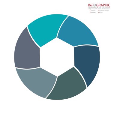 Vektör soyut öğe infographics 6 seçenek. İş finans şablon düzeni, broşür, iş akışı, bilgi veya sunu ve diğer için tasarım. Infographics zaman çizelgesi yolu. Soyut 3B vektör.