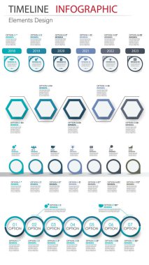 Vektör soyut öğe infographics zaman çizelgesi paket. İş, finans düzen, iş akışı, zaman çizelgesi, bilgi, tanıtım ve diğer için tasarım. Soyut infographics 3d vektör bohça.