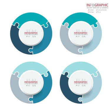 Vektör soyut öğe infographics paket seçeneği. B için tasarım