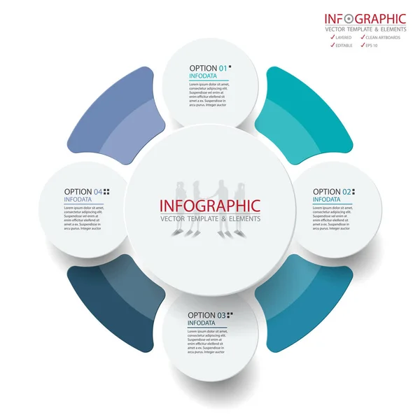 Vector Abstracto Elemento Infografías Opción Diseño Para Diseño Plantillas Financiación — Vector de stock