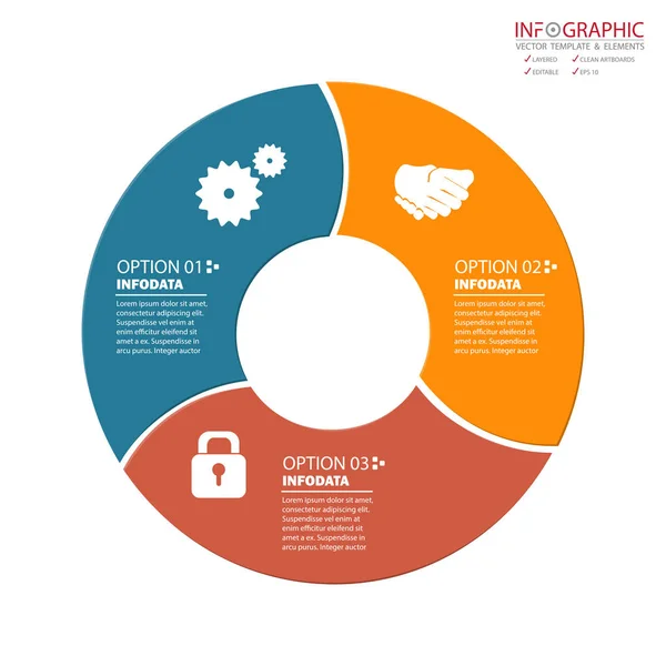 Infographics 옵션입니다 비즈니스 템플릿 레이아웃 브로셔 워크플로 기타에 디자인 그래픽 — 스톡 벡터