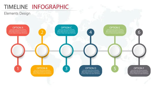 Vector Abstracto Elemento Infografías Paso Diseño Para Diseño Plantillas Financiación — Vector de stock