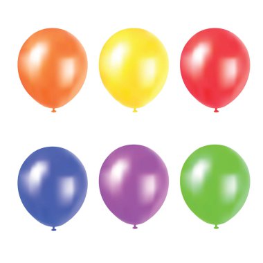 Gerçekçi vektör renkli balonlar