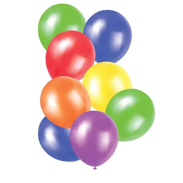 逼真矢量彩色气球 — 图库矢量图片