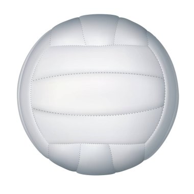 Gerçekçi vektör beyaz voleybol