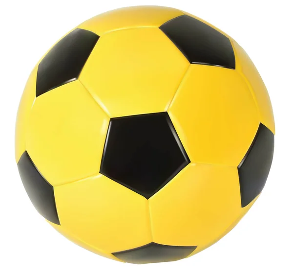 Pallone Calcio Vettoriale Realistico — Vettoriale Stock