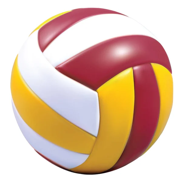 Gerçekçi vektör renkli voleybol