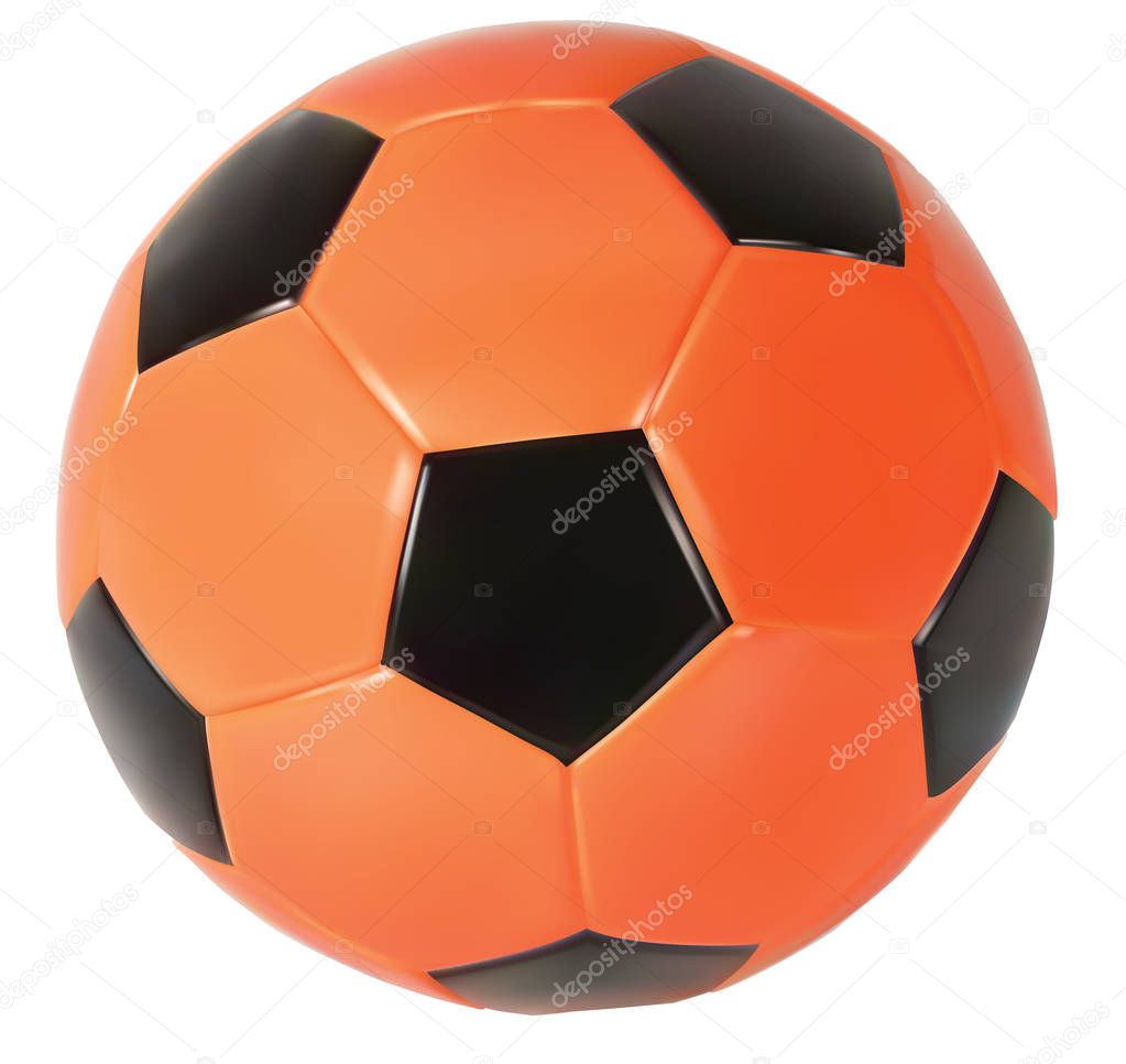 Realistic vector soccer ball