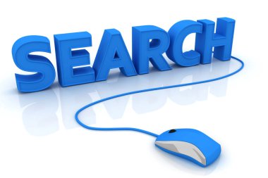 Bilgisayar fare ve word arama. 3D Görüntü Oluşturucu