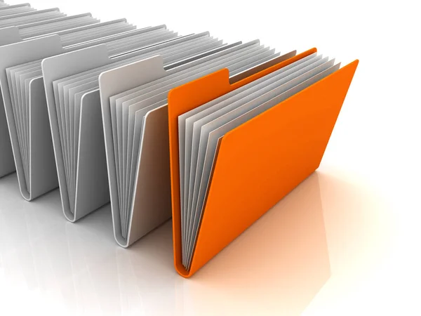 One Active Computer Folder Image Renderer — Stock Photo, Image