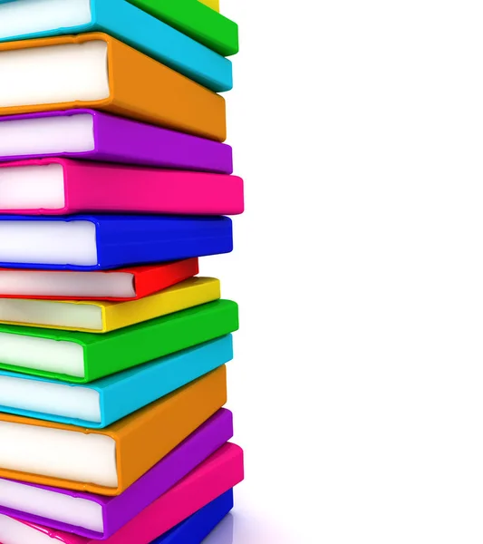 Stack Colored Books Stack Colored Books — Stock Photo, Image