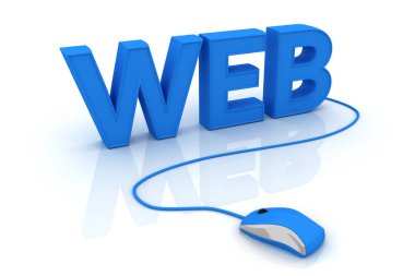 Bilgisayar fare ve kelime ses. 3D Görüntü Oluşturucu