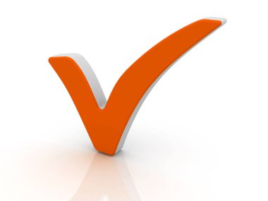 Onay işareti - kavramsal görüntü