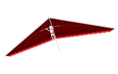 3D adam yamaç paraşütü
