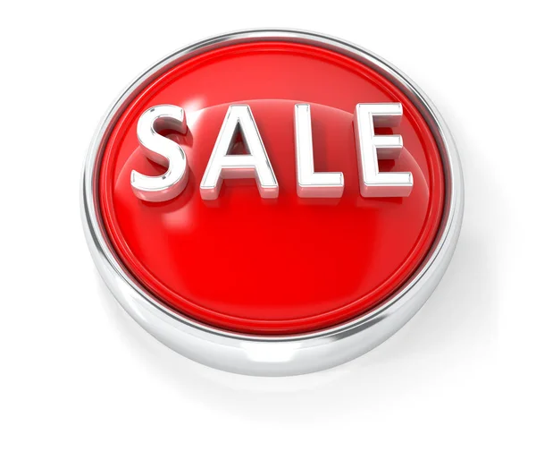 Піктограма продажу на глянцевій червоній круглої кнопці — стокове фото