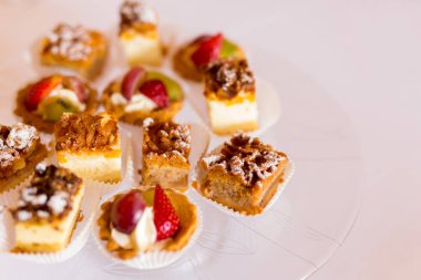 Çeşitli kek closeup 