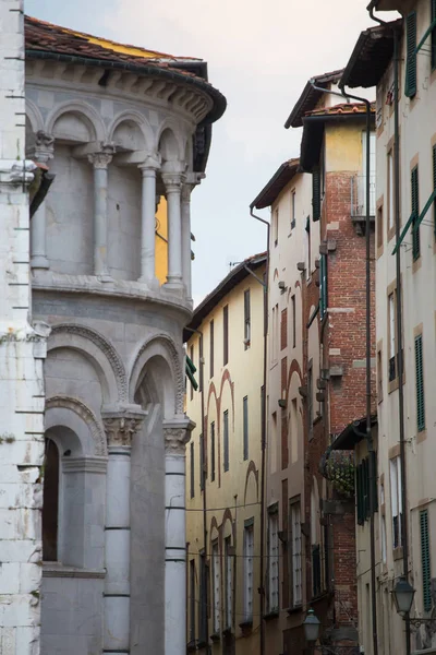 Edifício Closeup Lucca Toscana Itália — Fotografia de Stock