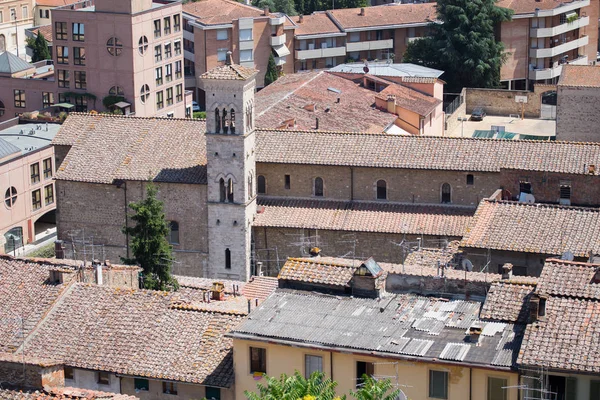 Vista Para Cidade Colle Val Elsa Itália — Fotografia de Stock