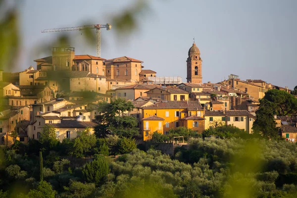 Panoramautsikt Över Siena Toscana Italien — Stockfoto