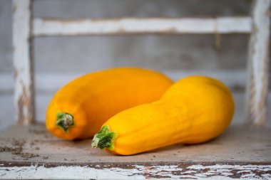 İki olgun cucurbits closeup