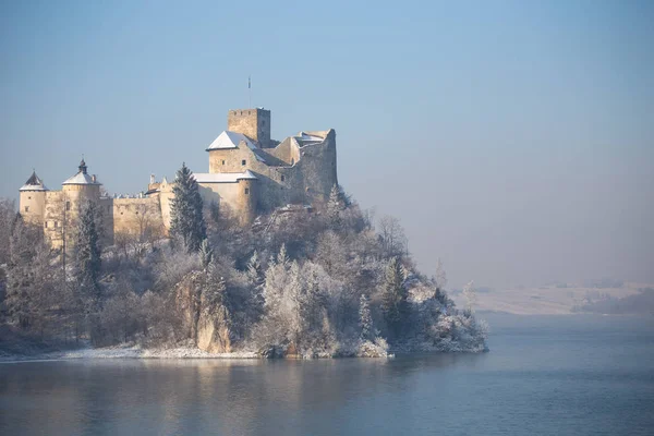 Niedzica Polen Winterblick — Stockfoto